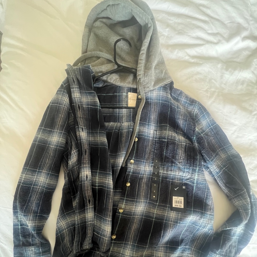 Lucky Brand Los Angeles flannel with hood